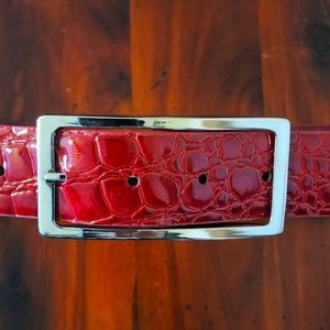 Red Embossed Belt